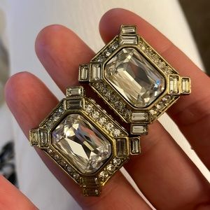 Heidi Daus Large Crystal Event Earrings